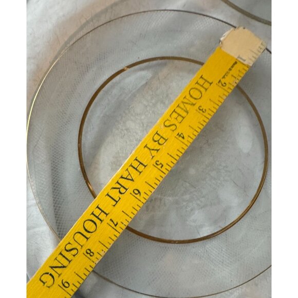 Set of 2 Chance Glass England Lace Pattern 8" Plates no chips/cracks MCM Vintage - Picture 4 of 4